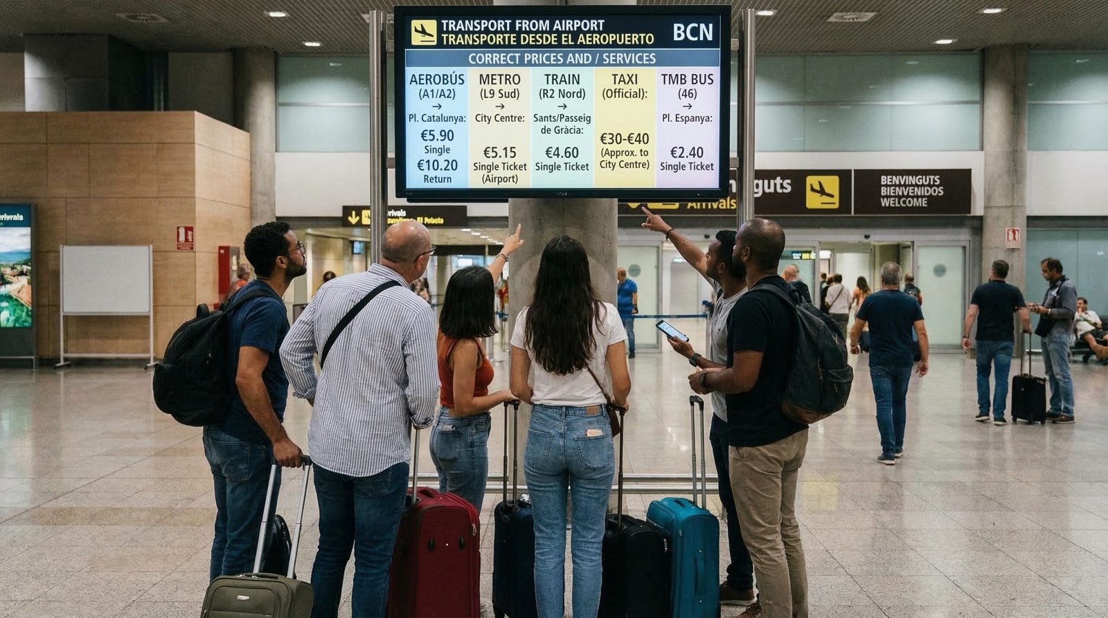 How to get to Onefam Les Corts Hostel Barcelona from Airport